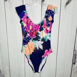Trina Turk Women's Opulent Oasis One Piece Swimsuit Swimwear Size 12